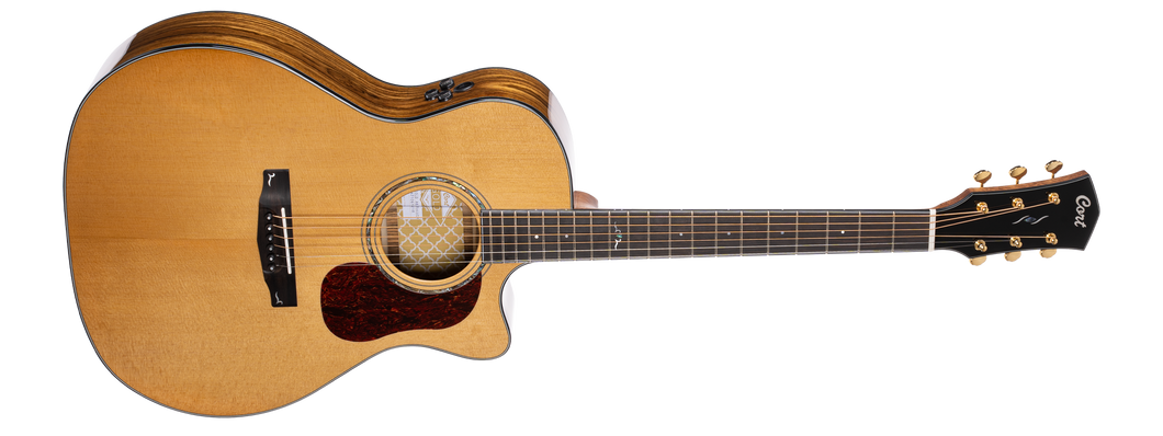 CORT Gold A6 Bocote Nat Grand Auditorium Gloss Natural w Soft Case