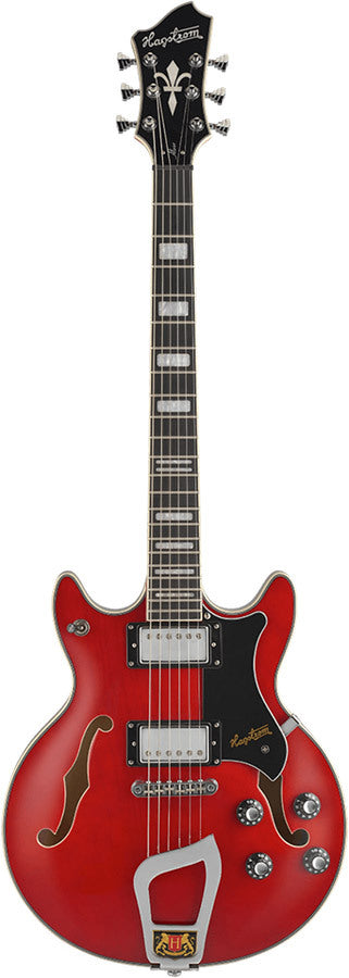 Hagstrom Alvar Cherry Trans w/CASE