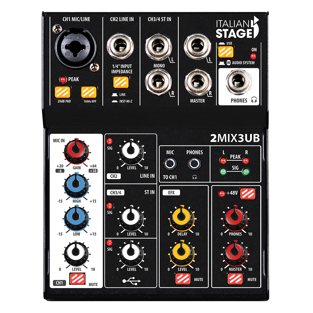 Italian Stage 2MIX3UB Mixing Desk