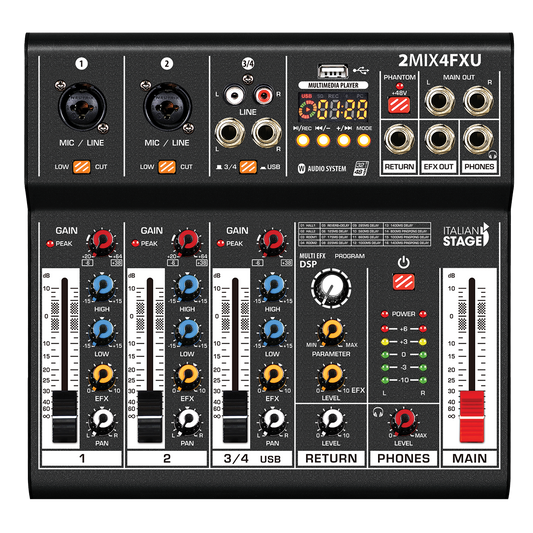 Italian Stage 2MIX4FXU Mixing Desk
