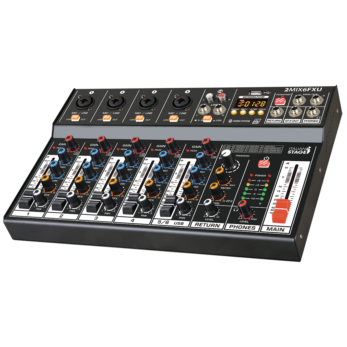 Italian Stage 2MIX6FXU Mixing Desk
