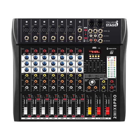 Italian Stage 2MIX8PRO Mixing Desk