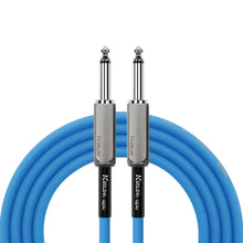 Load image into Gallery viewer, Kirlin 10ft Glow Blue Guitar Cable
