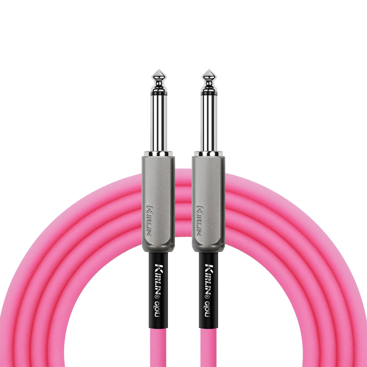 Kirlin 10ft Glow Pink Guitar Cable