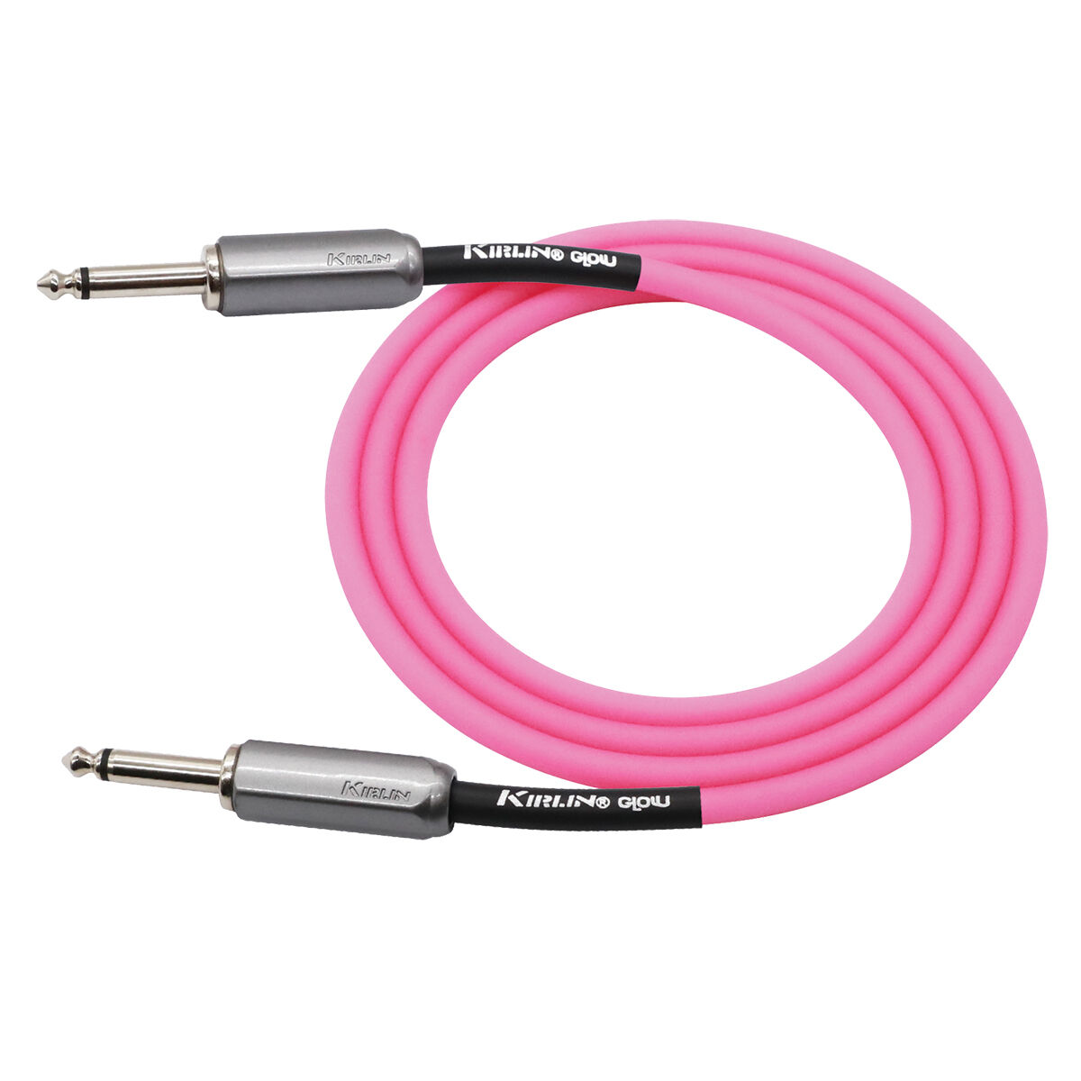 Kirlin 10ft Glow Pink Guitar Cable