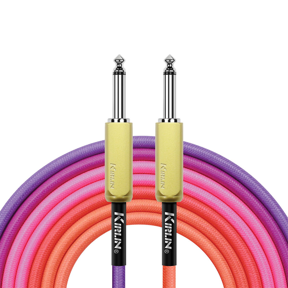 Kirlin 10FT Gradient Inst Cable Pink to Orange [KIWJ-221G-PO-10]