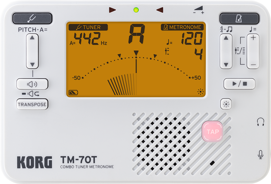 Korg TM 70 Tuner Metronome White