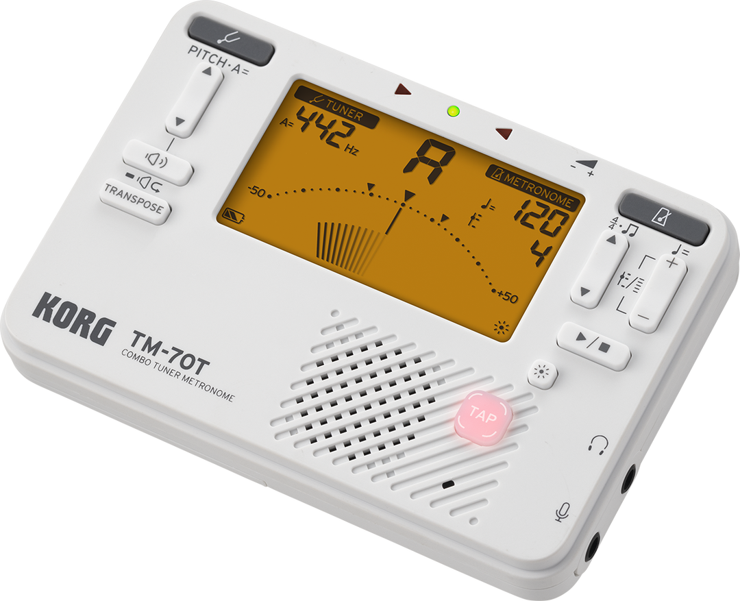 Korg TM 70 Tuner Metronome White