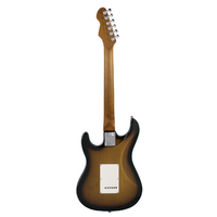 Load image into Gallery viewer, Levinson Sceptre Ventana Dlx 2 Tone Sunburst Double Cutaway HSS w Maple Board
