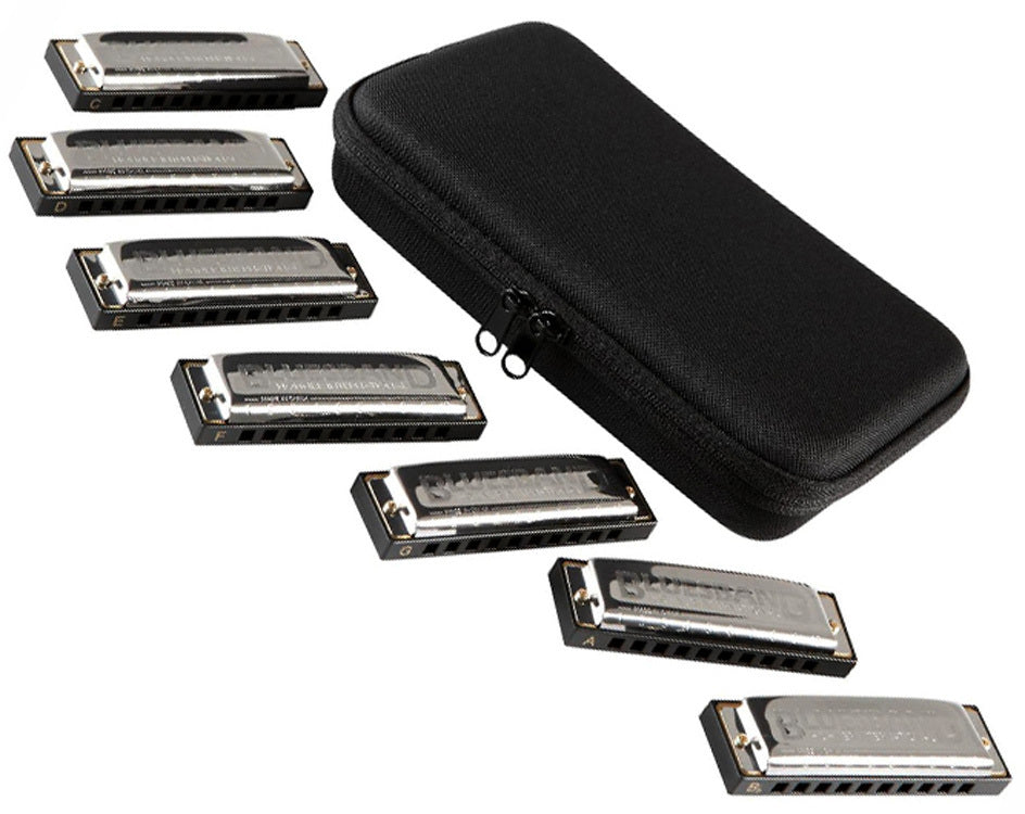 HOHNER 7 PIECE BLUESBAND PACK -  A, Bb, C, D, E, F, G
