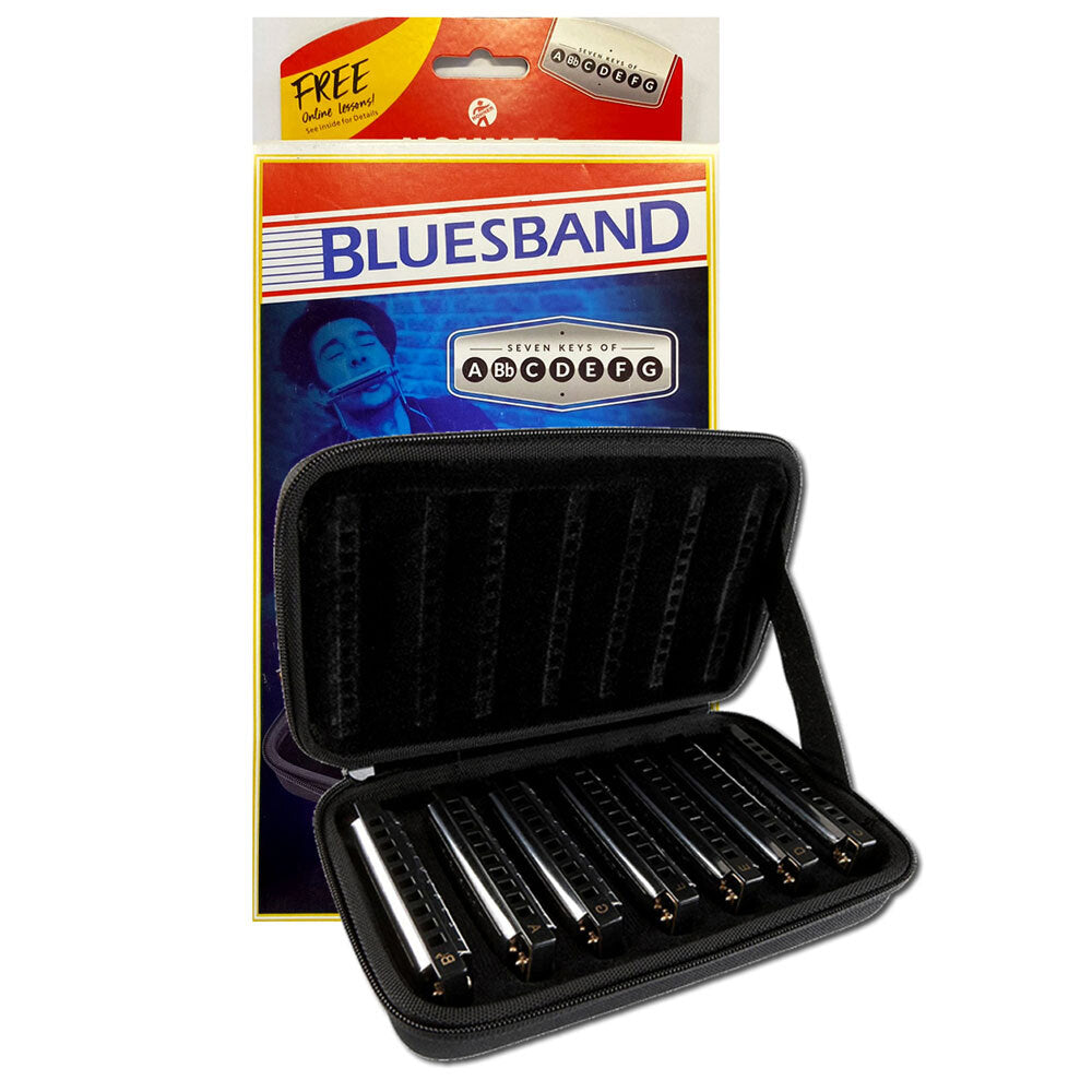 HOHNER 7 PIECE BLUESBAND PACK -  A, Bb, C, D, E, F, G
