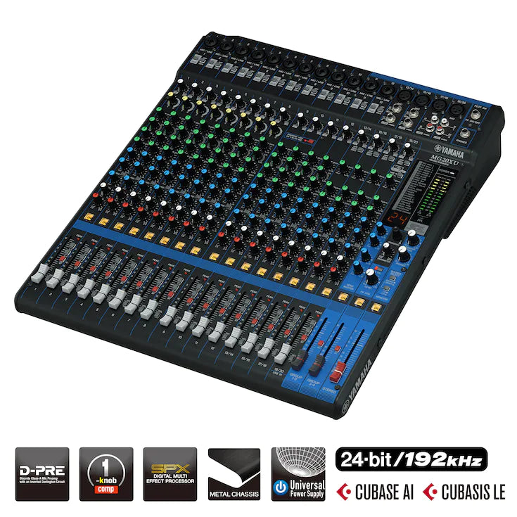 Yamaha MG20XU 20 Input Mixer w/ FX & USB Audio Interface