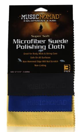 Music Nomad 3pk Microfiber Suede Cloths