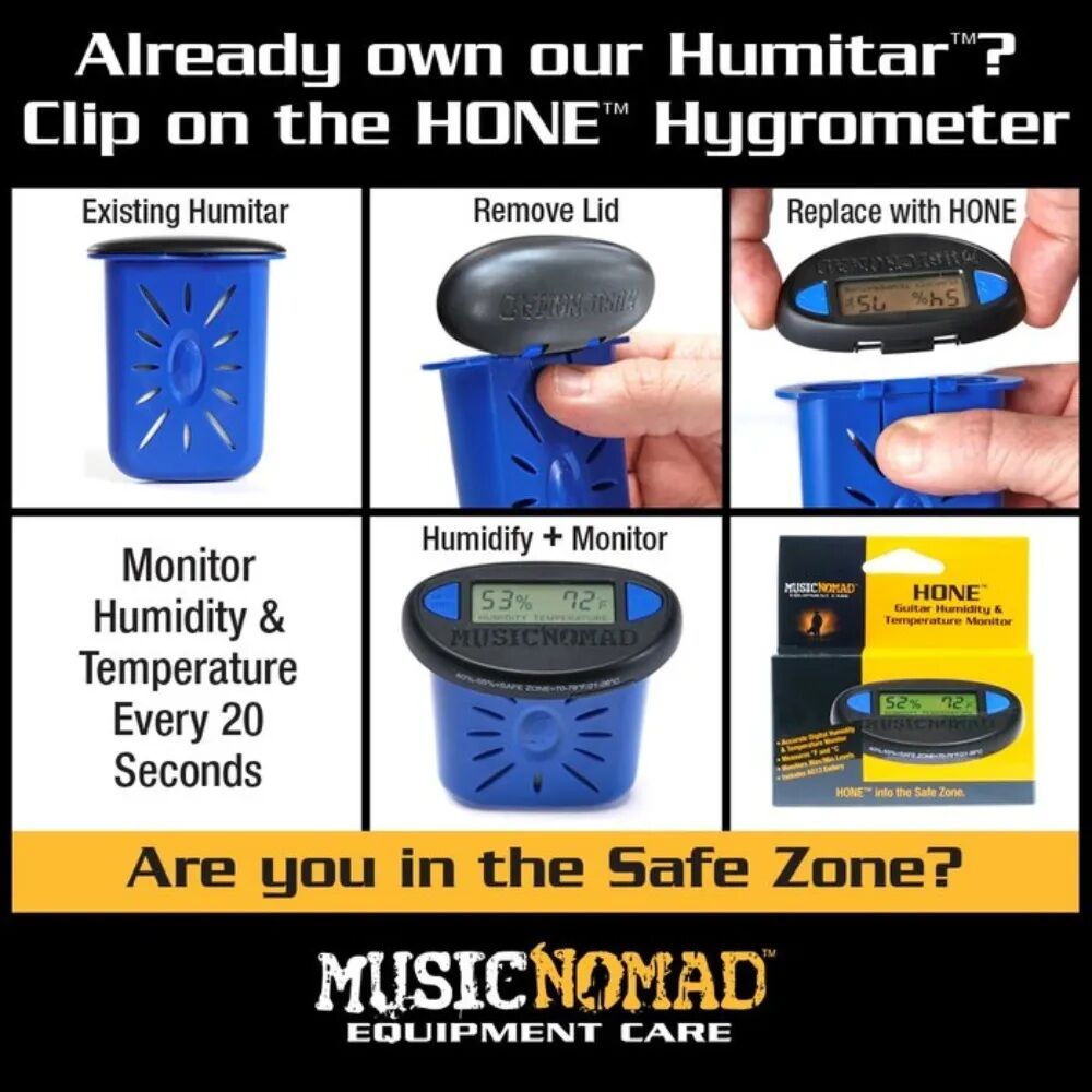 Music Nomad Guitar Hygrometer