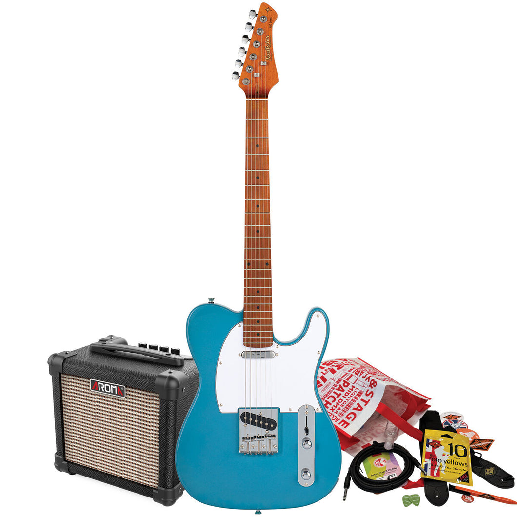NS2-CB-PACK - Northstar Guitar Pack - T Style Electric Guitar Cadillac Blue