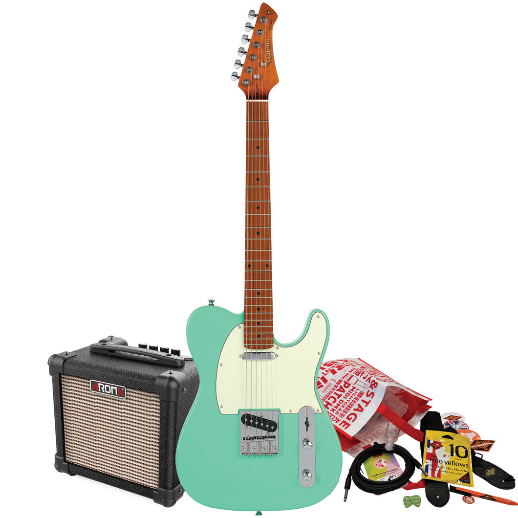 NS2-SFG-PACK - Northstar Guitar Pack - T Style Electric Guitar Sea Foam Green