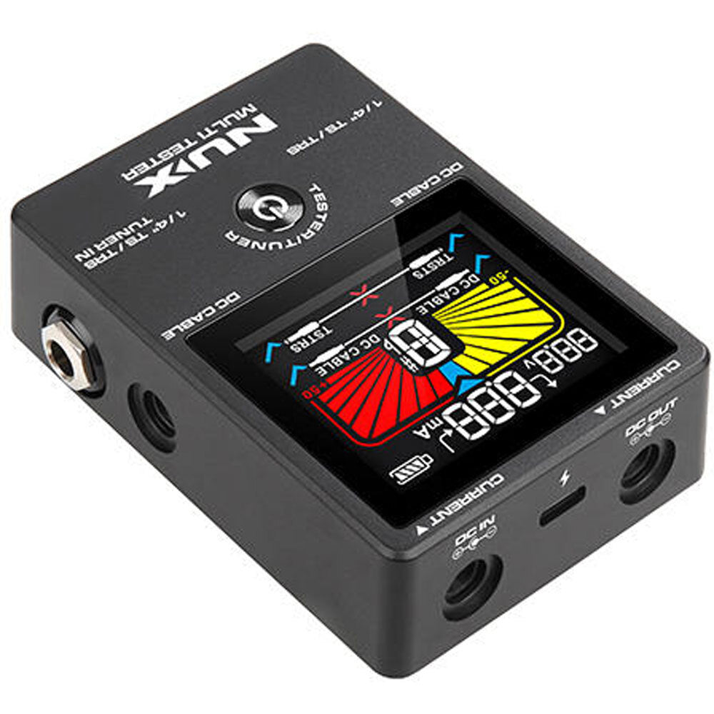 NU-X NMT-1 Professional Four-In-One Multi Tester Patch/DC Cable Tester, Current/Voltage Meter & Tuner