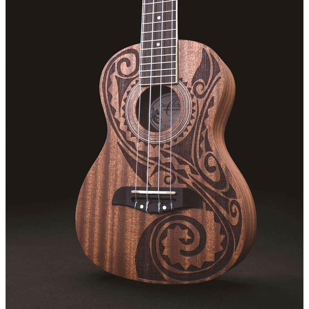 Oscar Schmidt Hawaiian Tattoo Concert Ukulele