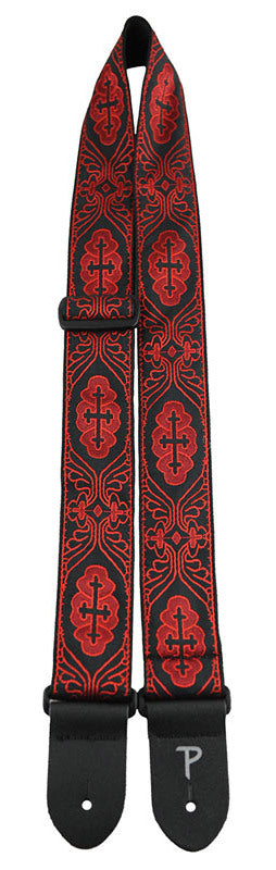 Perris 2" Jacquard Design GTR Blk/Red Cross
