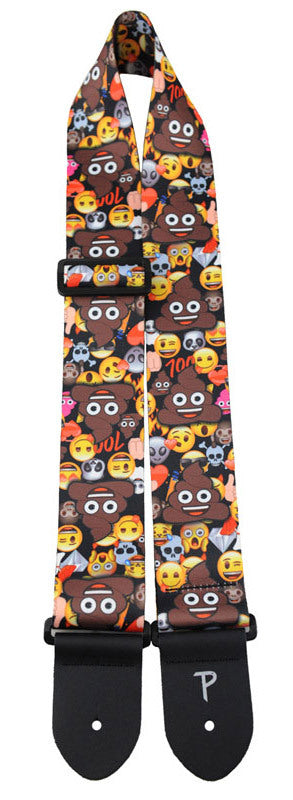 Perris PS8212 Poo Emoji Guitar Strap