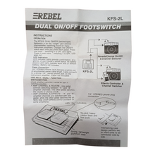 Load image into Gallery viewer, Rebel KFS-2L Double on/off Footswitch
