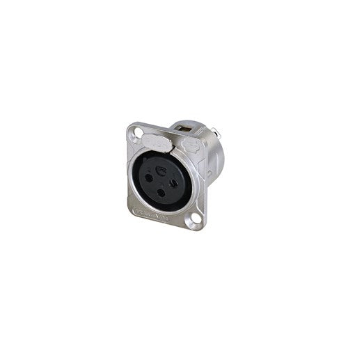 REAN 3 Pin XLR Female Chassis Mount Nickel