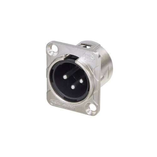 REAN 3 Pin XLR Male Chassis Mount Nickel