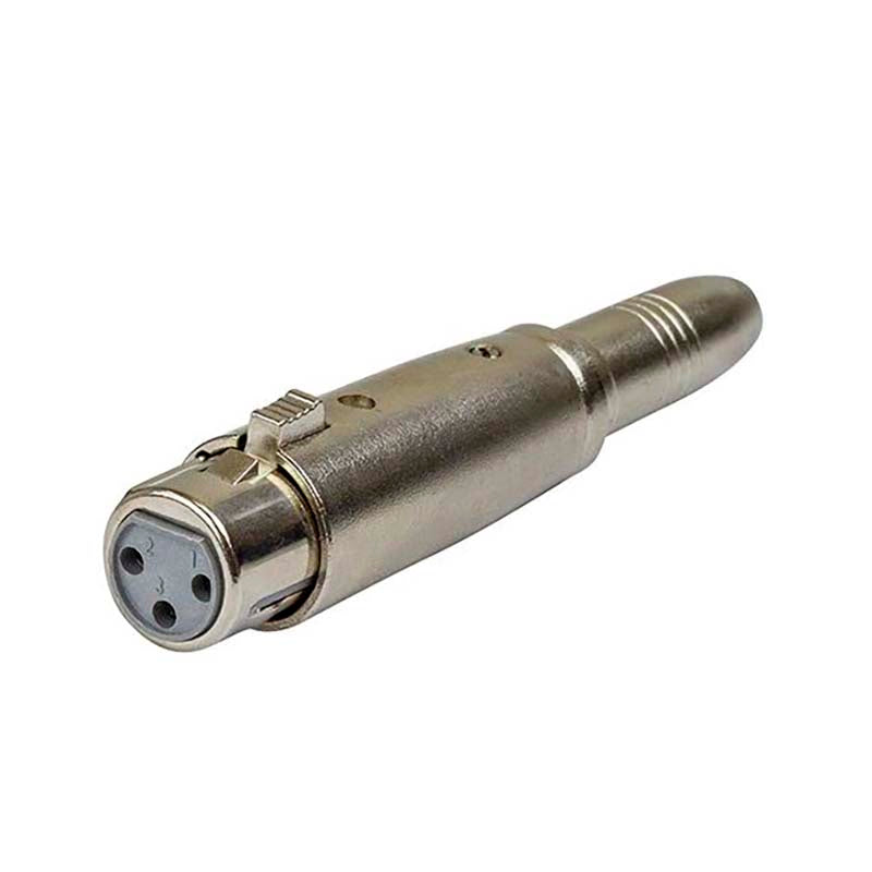 Carson RP927 Adaptor XLR (F) to 6.3 mono socket (F).