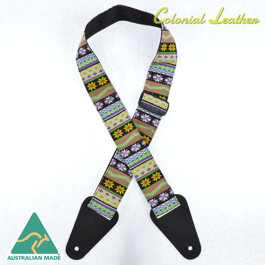 Colonial Leather RS66 Rag Strap - Candy Stripe Yellow