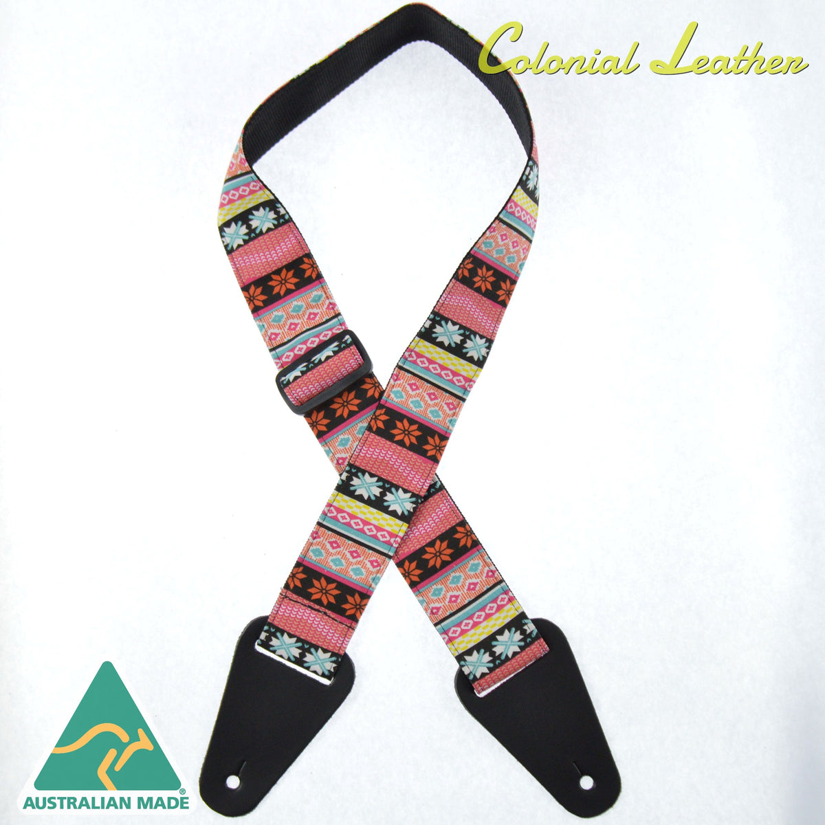 Colonial Leather RS67 Rag Strap - Candy Stripe Red
