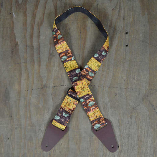 Colonial Leather RSI-10 Aboriginal Art Rag Strap - Bush Yellow