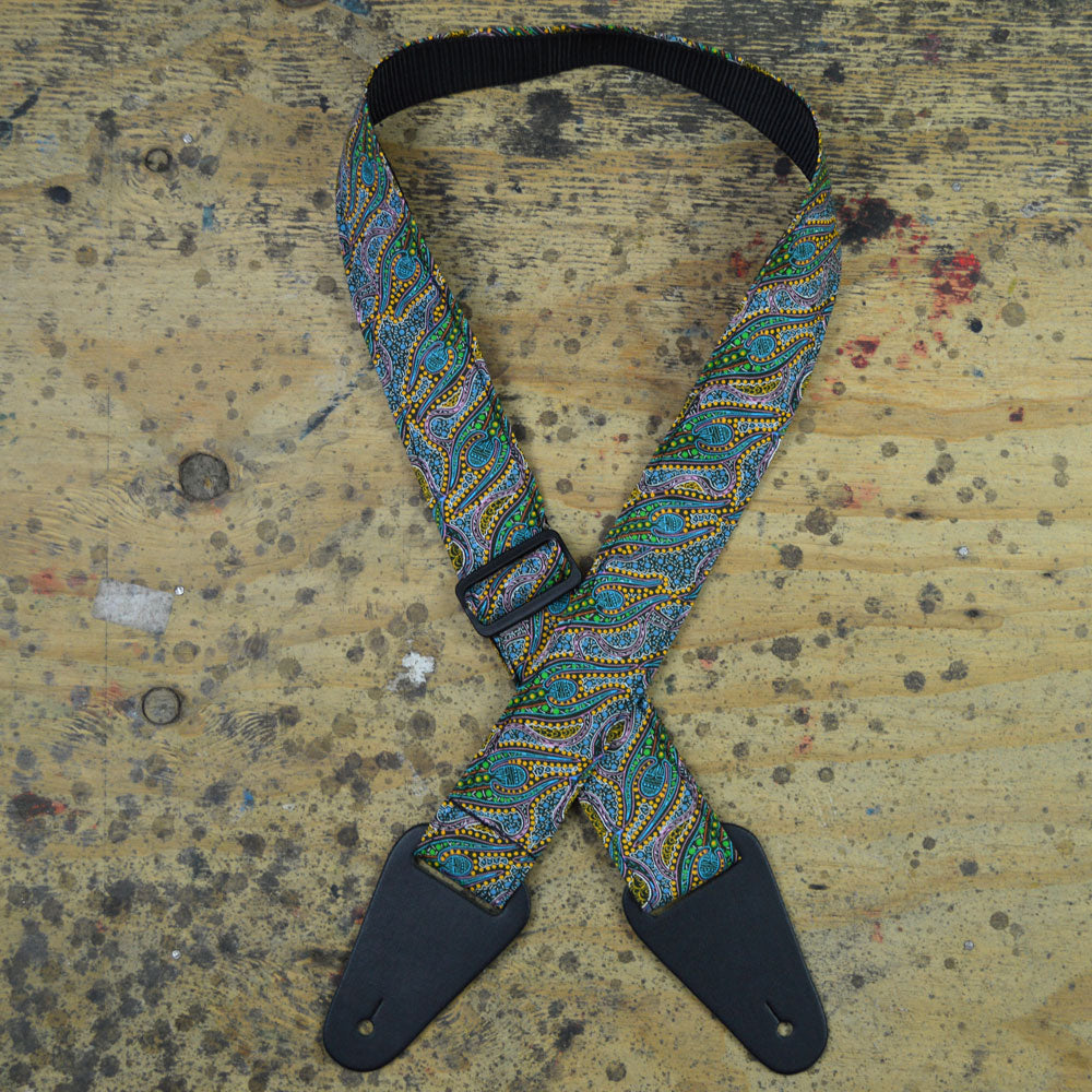RSI-18 Aboriginal Art Rag Strap - Spirit Dreaming Green