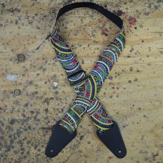 Colonial Leather RSI-20 Aboriginal Art Rag Strap - Butterflies Cycle of Life