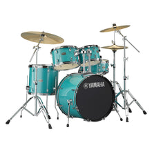 Load image into Gallery viewer, Yamaha Rydeen Fusion Turquoise Glitter Drum Kit
