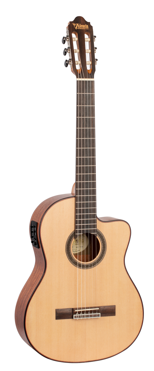 Valencia 700 series elec/acoustic solid top classical