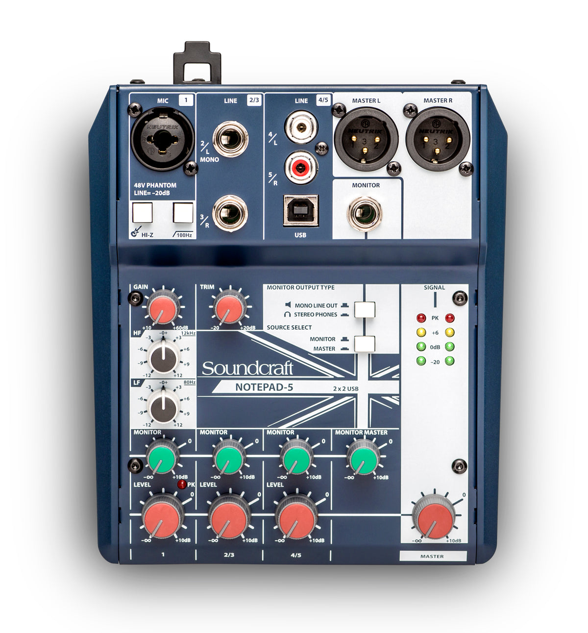 Soundcraft Notepad 5 Small Format Analog Mixing Console W/ USB I/O