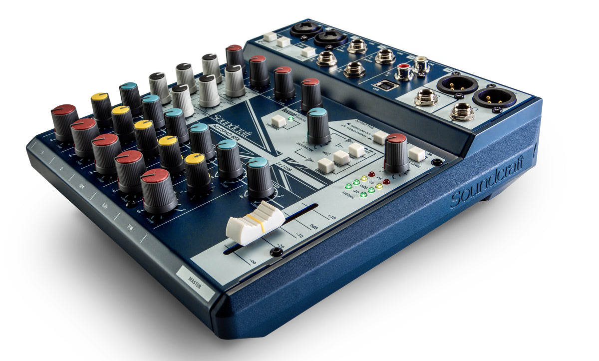 Soundcraft Notepad NTP8FX Format Analog Mixing Console w/ USB I/O & Lexicon Effects