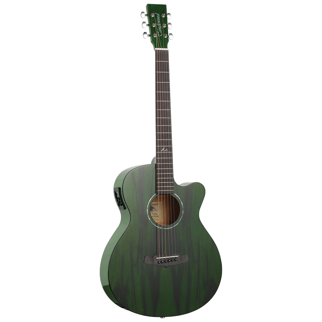 Tanglewood Azure SF CE Pacific Walnut Top Green