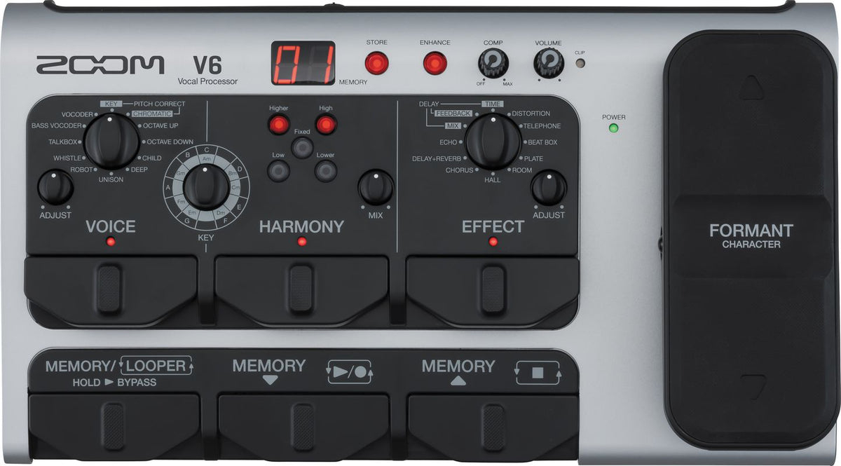 ZOOM V6 VOCAL PROCESSOR