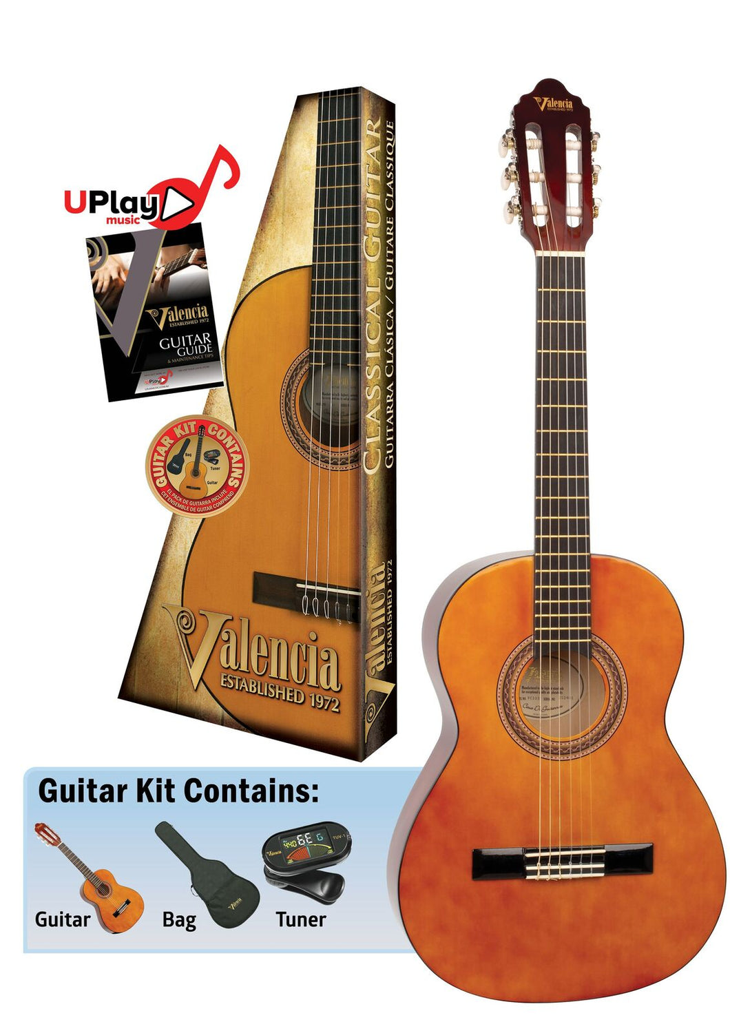 Valencia VC101K 1/4 Size Classical Guitar Kit