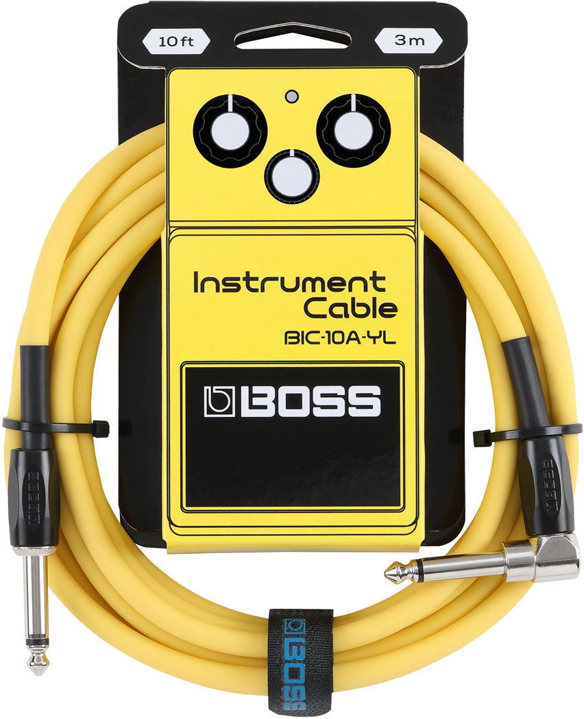 Boss Instrument Cable 10ft/3m Yellow