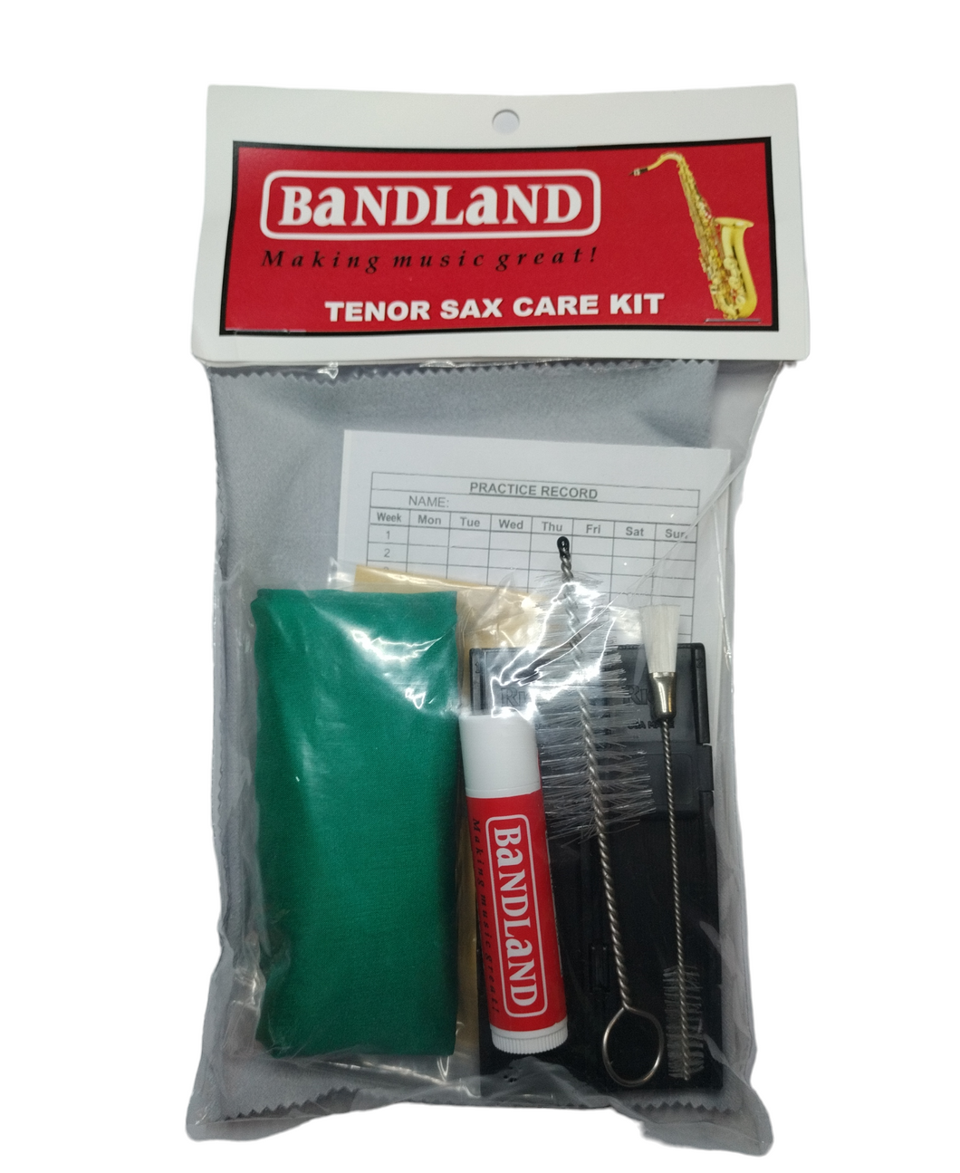 Superslick Tenor Sax Care Kit with Silk Swab
