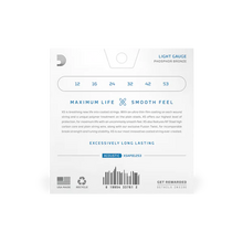 Load image into Gallery viewer, D'Addario XSAPB1253 Acoustic Phosphor Bronze, Light, 12-53

