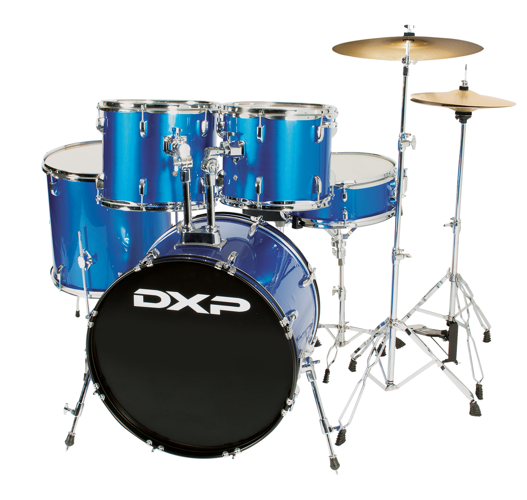 DXP TX04PMBL 5 Piece Drum Kit. Blue