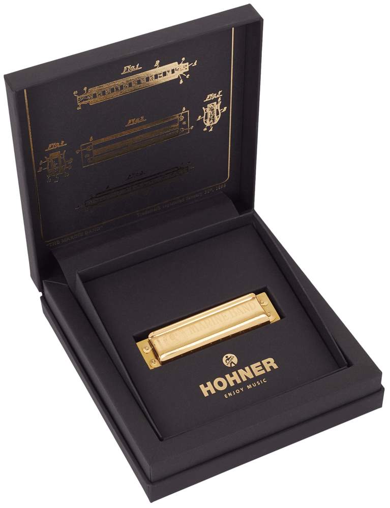 Hohner C Gold 125th Marine Band Harp