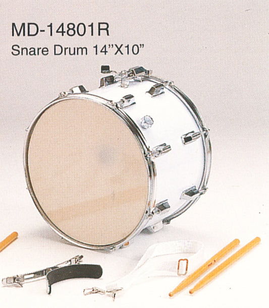 Linko Marching Snare Drum 14" x 10" with strap and Leg Rest