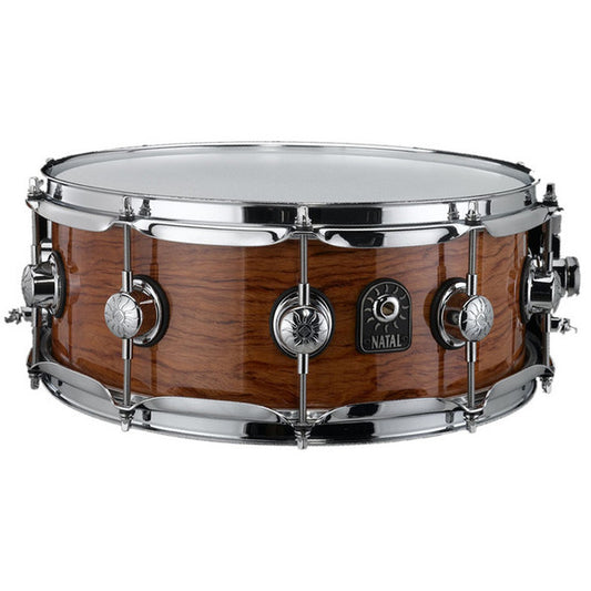 Natal Bubinga 14" x 6.5" Stave Snare - Black