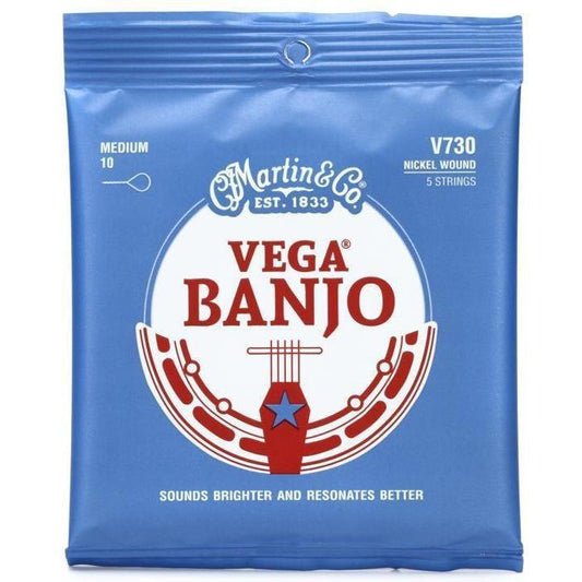 Martin Vega 5 String Banjo string set 10-23
