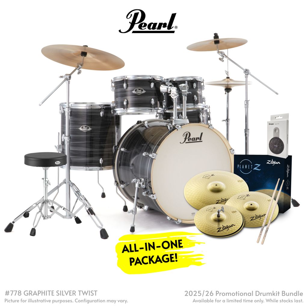 Pearl  EXX Export Fusion Plus kit with add on tom