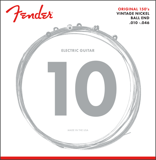 Fender Original 150's Pure Nickel Guitar Strings, 10-46